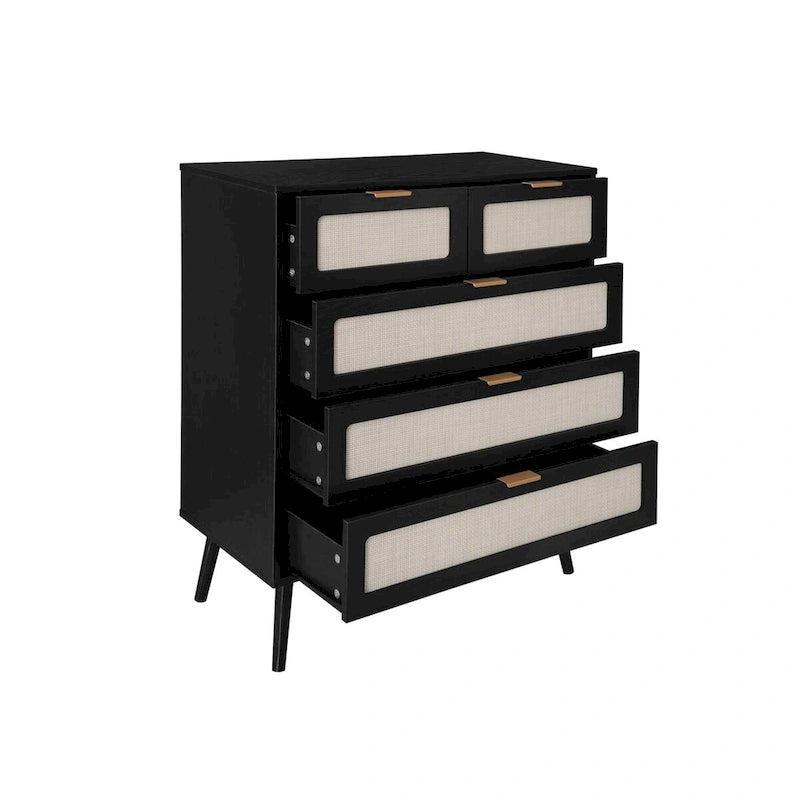 5 Drawer Cabinet Accent Storage Cabinet