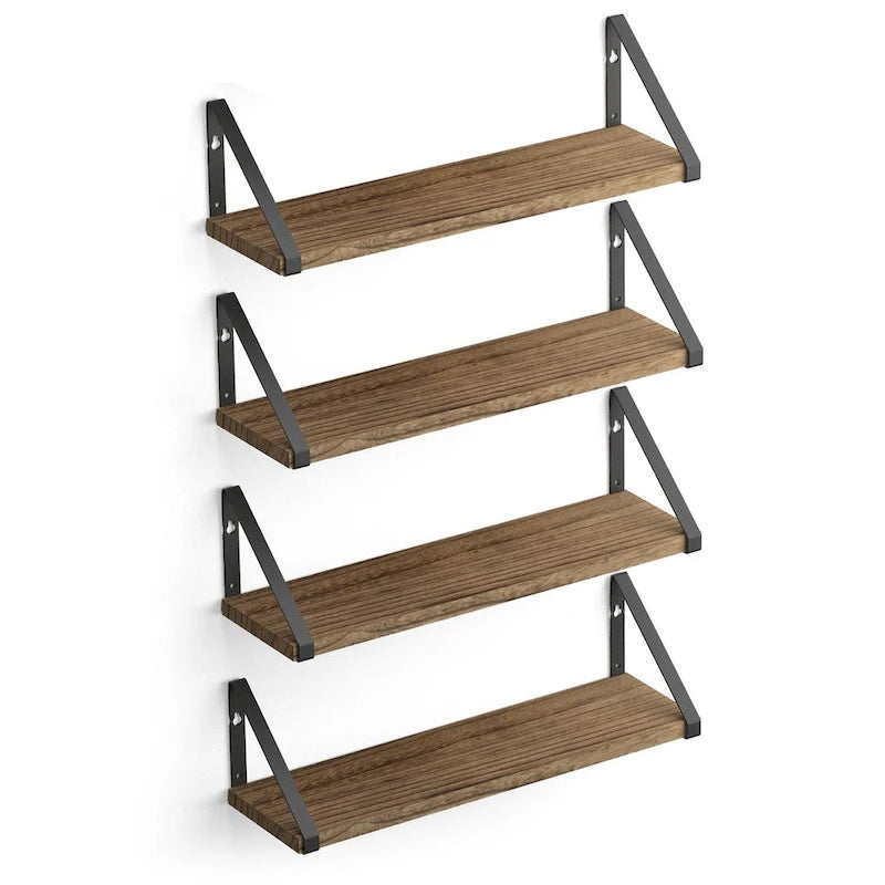 Wallniture Ponza 17inch Long, 4.5 Deep Wooden Shelves, Shelf for Kitchen