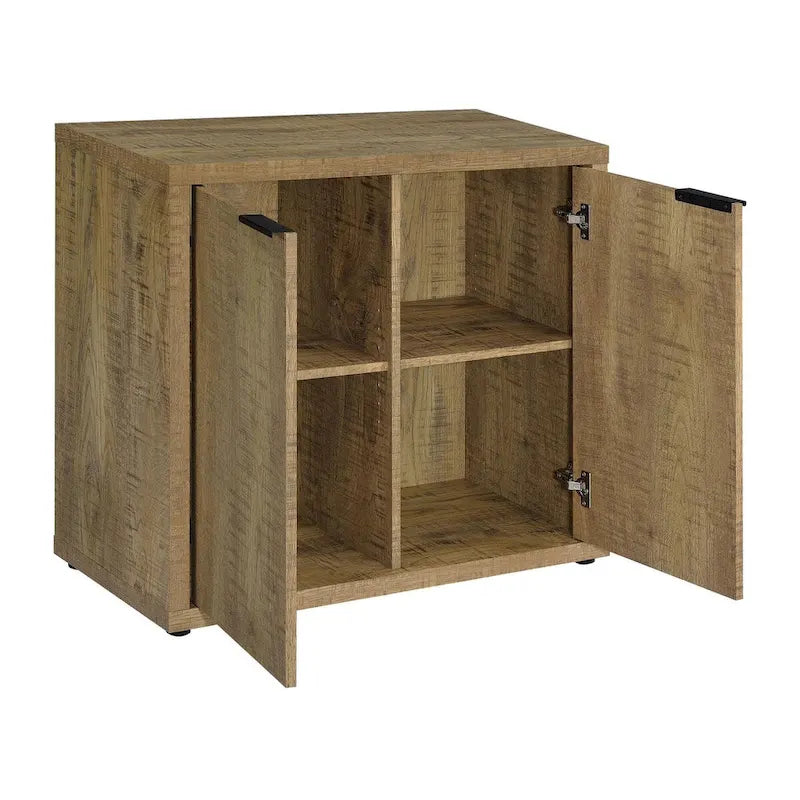 Pamplona Mango 2-door Accent Cabinet with Adjustable Shelves