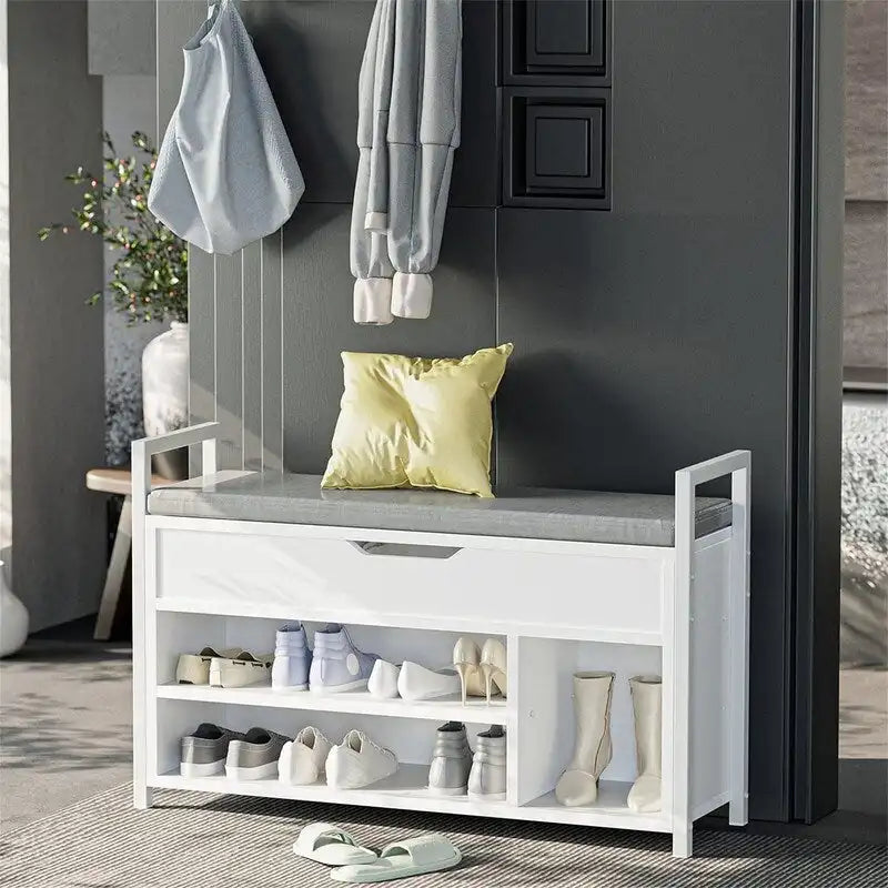 Shoe Storage Bench - 11.8D x 35.4W x 24.4H