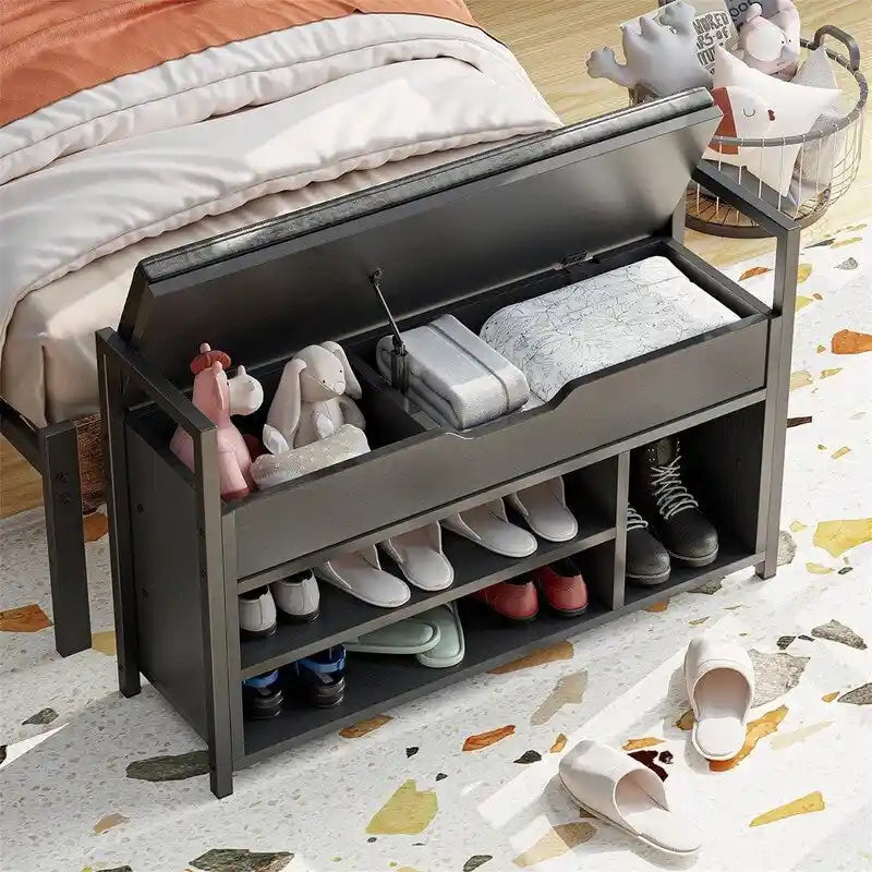 Shoe Storage Bench - 11.8D x 35.4W x 24.4H