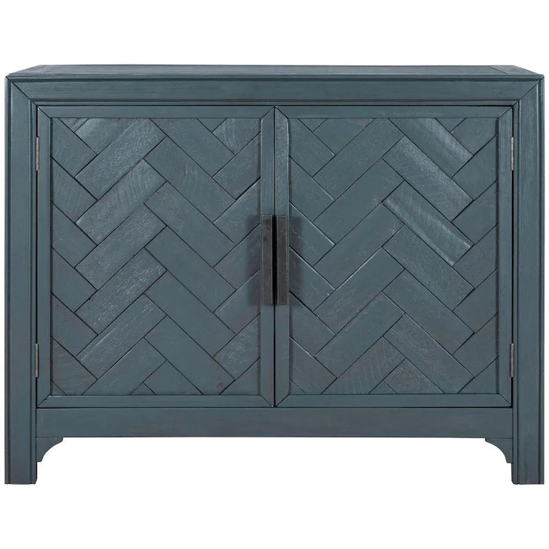 40 Cabinets with Unique Design Doors with 1 Adjustable Shelves,Suitable for Multiple Rooms Such as Living Room and Study Room