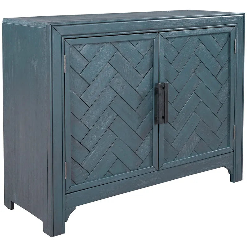 40 Cabinets with Unique Design Doors with 1 Adjustable Shelves,Suitable for Multiple Rooms Such as Living Room and Study Room