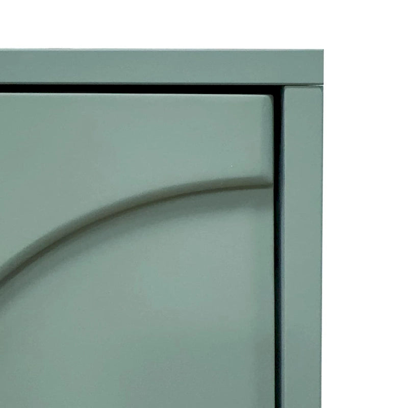 Accent Cabinet Lacquered Wooden Cabinet with 4 Glass Doors Sideboard Buffet Server Cabinet Storage Cabinet, for Living Room
