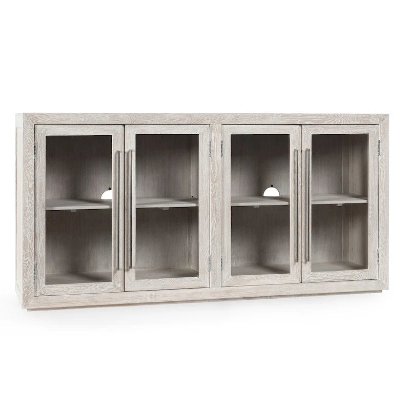 Classic Home Bradley Four Door Sideboard in Whitewash