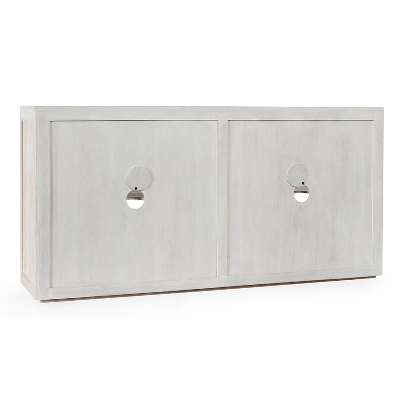 Classic Home Bradley Four Door Sideboard in Whitewash