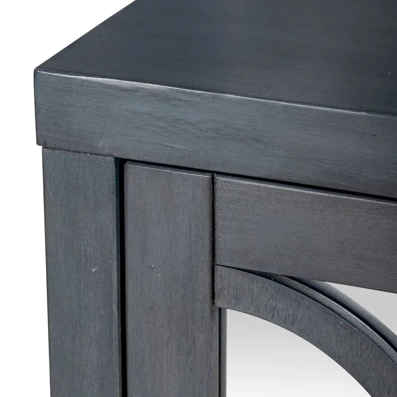 Circle View Blue Dusk Four Door Accent Cabinet