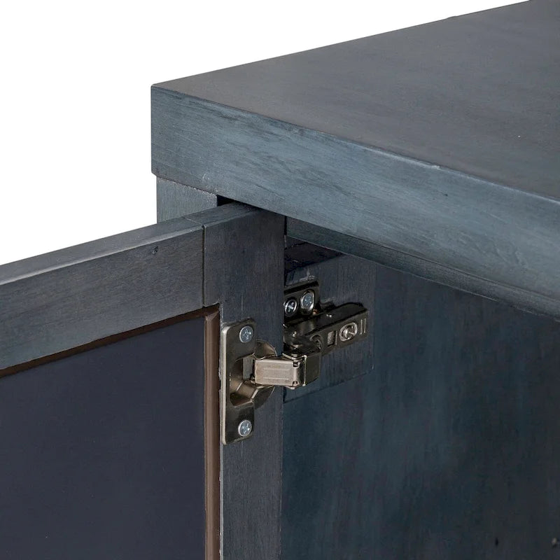 Circle View Blue Dusk Four Door Accent Cabinet