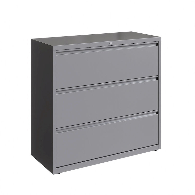 Hirsh 42-in Wide HL10000 Series 3 Drawer Lateral File Cabinet, White