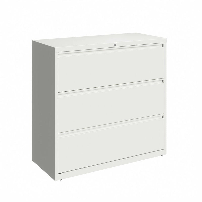 Hirsh 42-in Wide HL10000 Series 3 Drawer Lateral File Cabinet, White