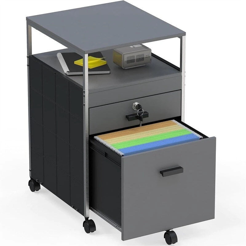 Rolling File Cabinet w/ 2 Drawers