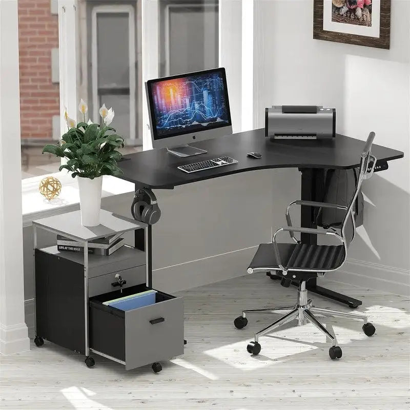 Rolling File Cabinet w/ 2 Drawers