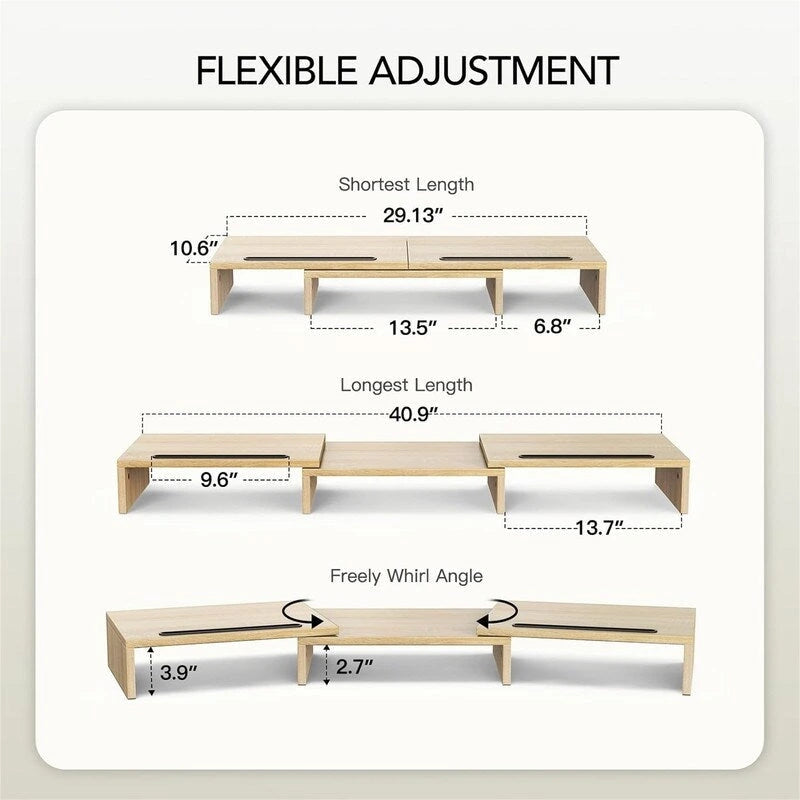 Stand Riser for 2 Monitors
