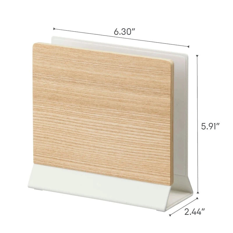 Yamazaki Home Slim Laptop Stand, Steel and Wood - L 2.44 x W 6.3 x H 5.91 inches