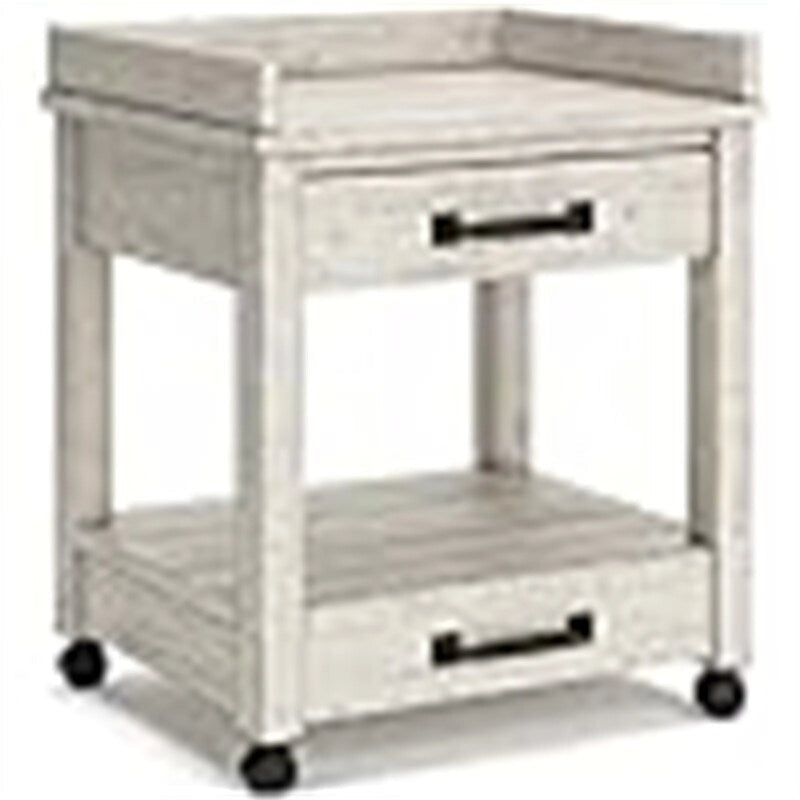 Industrial Office Printer Stand with Storage - 24D x 22W x 23H