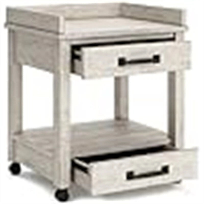 Industrial Office Printer Stand with Storage - 24D x 22W x 23H