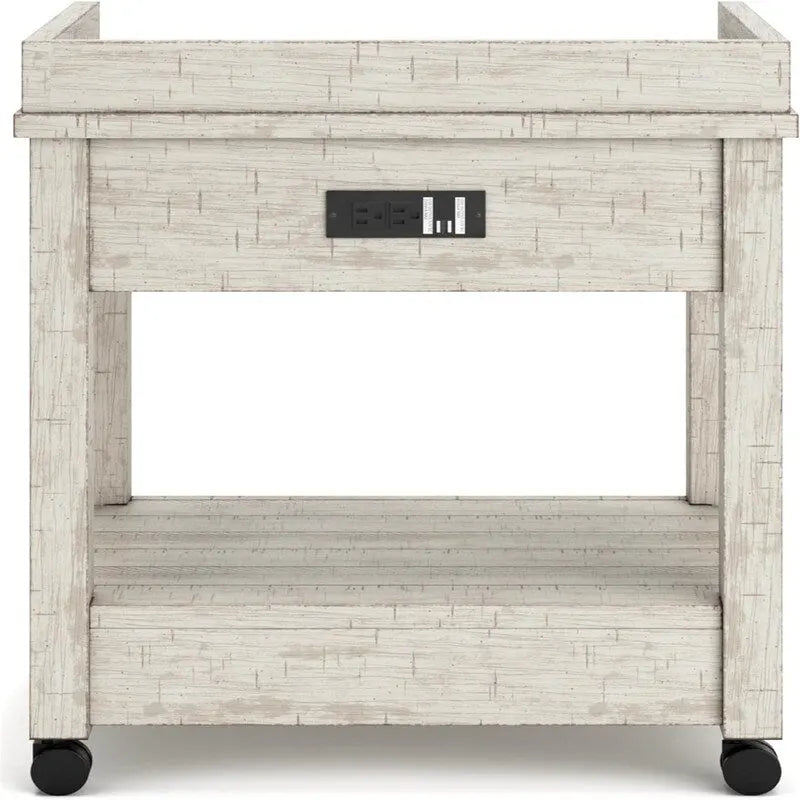 Industrial Office Printer Stand with Storage - 24D x 22W x 23H