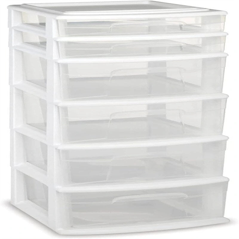 6-Drawer Plastic Home Office Bedroom