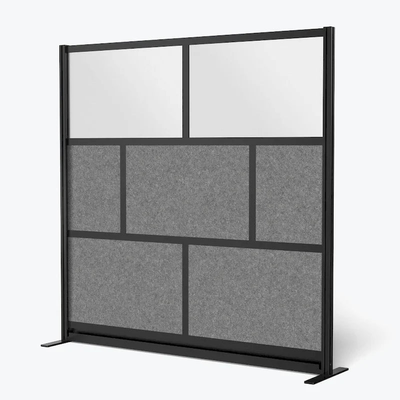 Modular Wall Room Divider System - Black Frame - 70 x 70 Starter Wall