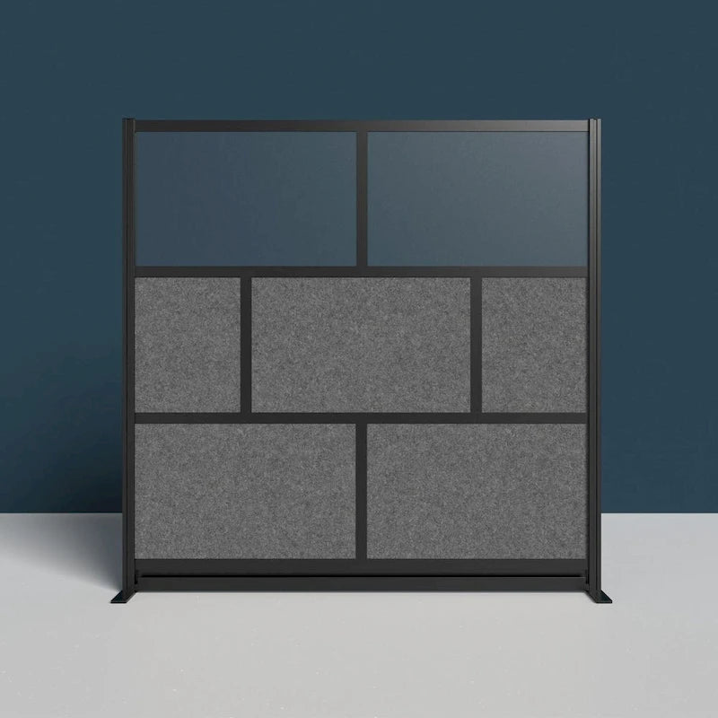 Modular Wall Room Divider System - Black Frame - 70 x 70 Starter Wall