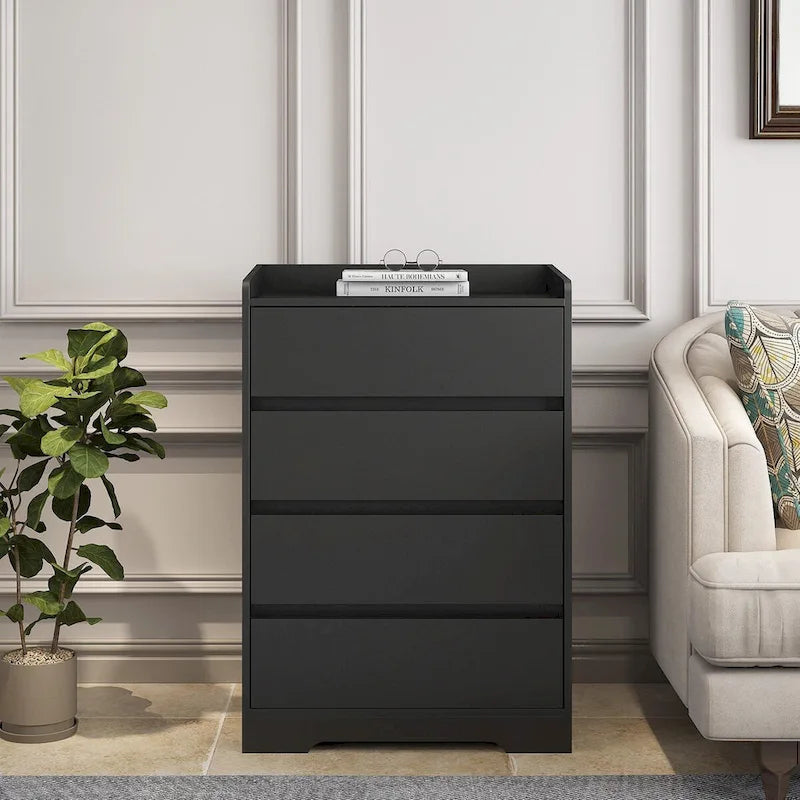GEITIN Modern Wooden Dresser Cabinet with Sturdy Frame