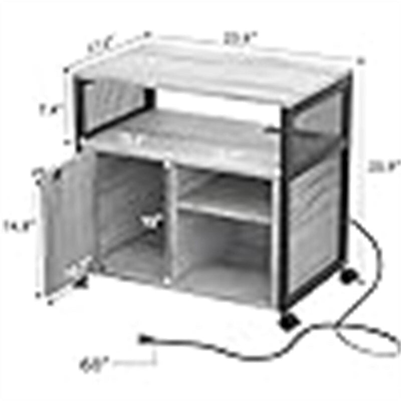 Lateral File Cabinet - 23.6D x 17.2W x 26H