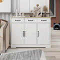 Farmhouse Buffet Cabinet Storage Sideboard with 3 Drawers and 3 Doors