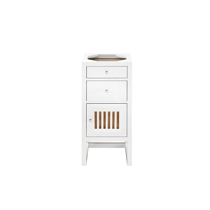 James Martin Vanities Athens 15 Cabinet w/ Drawers and Door, Glossy White
