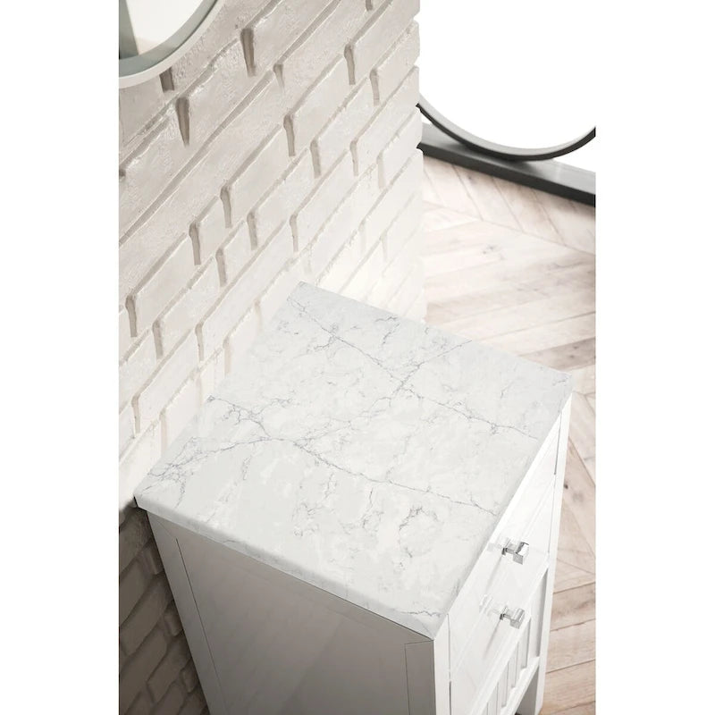James Martin Vanities Athens 15 Cabinet w/ Drawers and Door, Glossy White