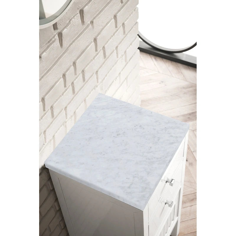 James Martin Vanities Athens 15 Cabinet w/ Drawers and Door, Glossy White