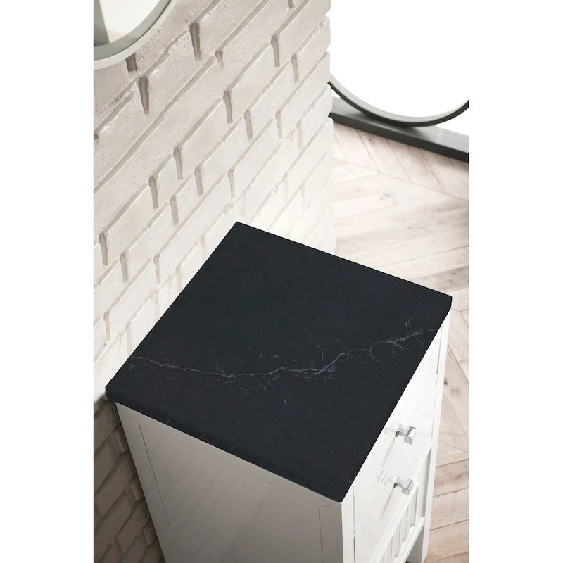 James Martin Vanities Athens 15 Cabinet w/ Drawers and Door, Glossy White