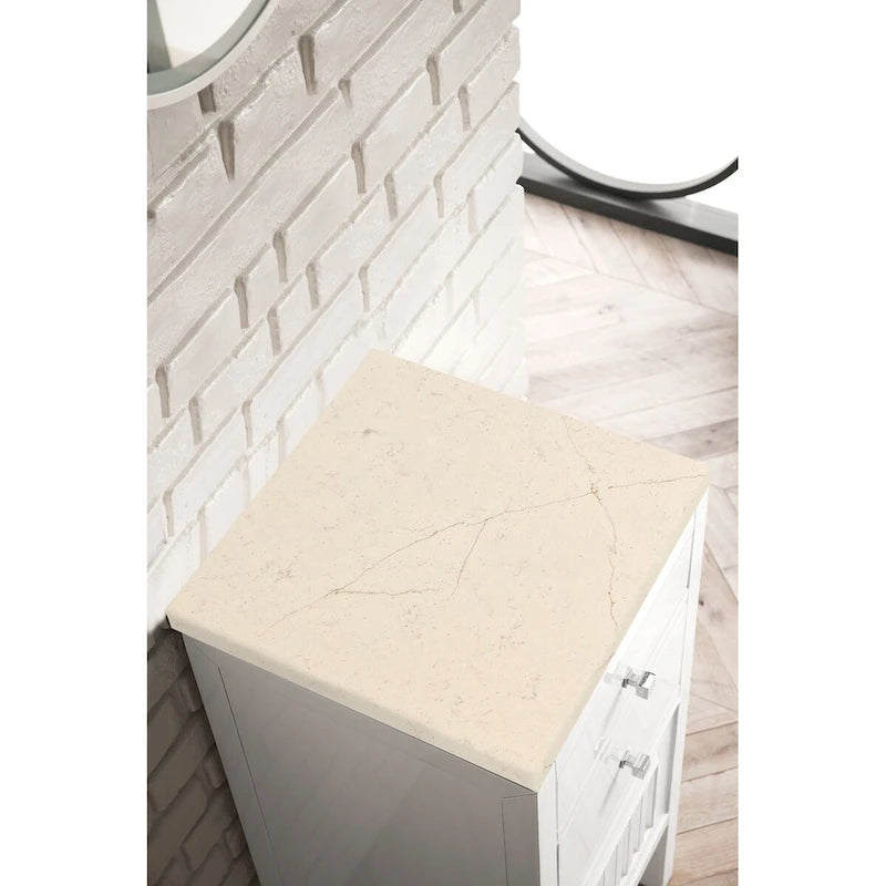 James Martin Vanities Athens 15 Cabinet w/ Drawers and Door, Glossy White