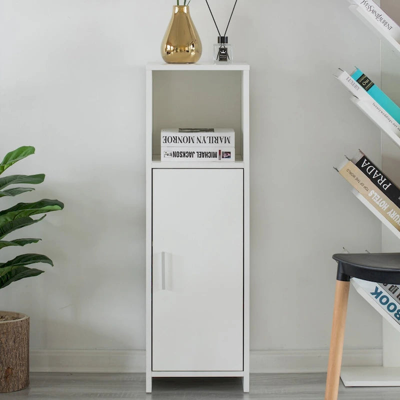 Home Tall Freestanding Bathroom Vanity linen Tower Organizer Cabinet