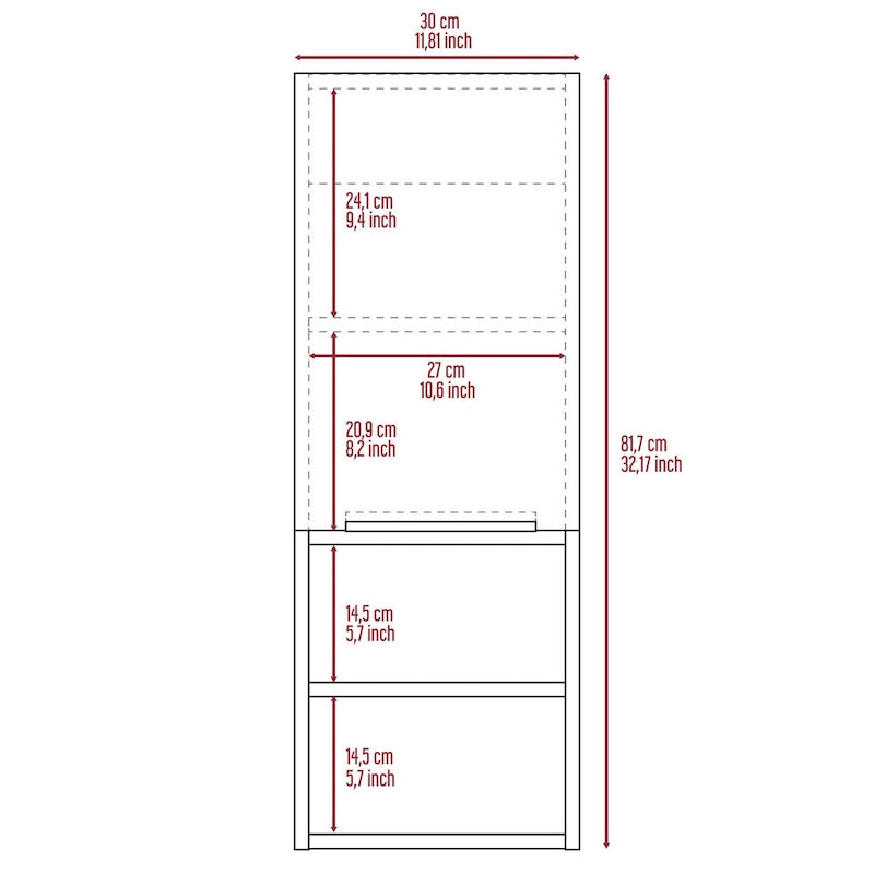Medicine Cabinet Hazelton, Two Interior Shelves, Pine Finish,High quality and durable