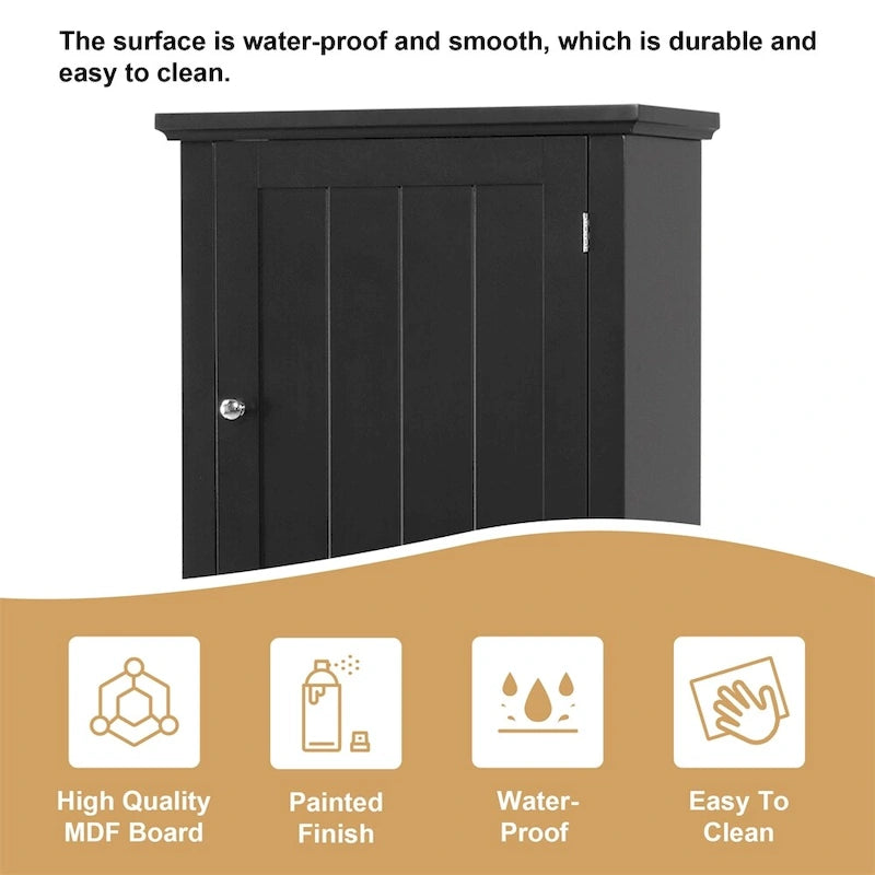Tall Bathroom Storage Cabinet,Freestanding Storage Cabinet with Drawer