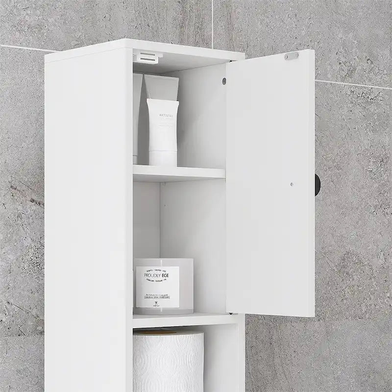 Tall Bathroom Storage Cabinet,Narrow Toilet CabinetAdjustable Shelves