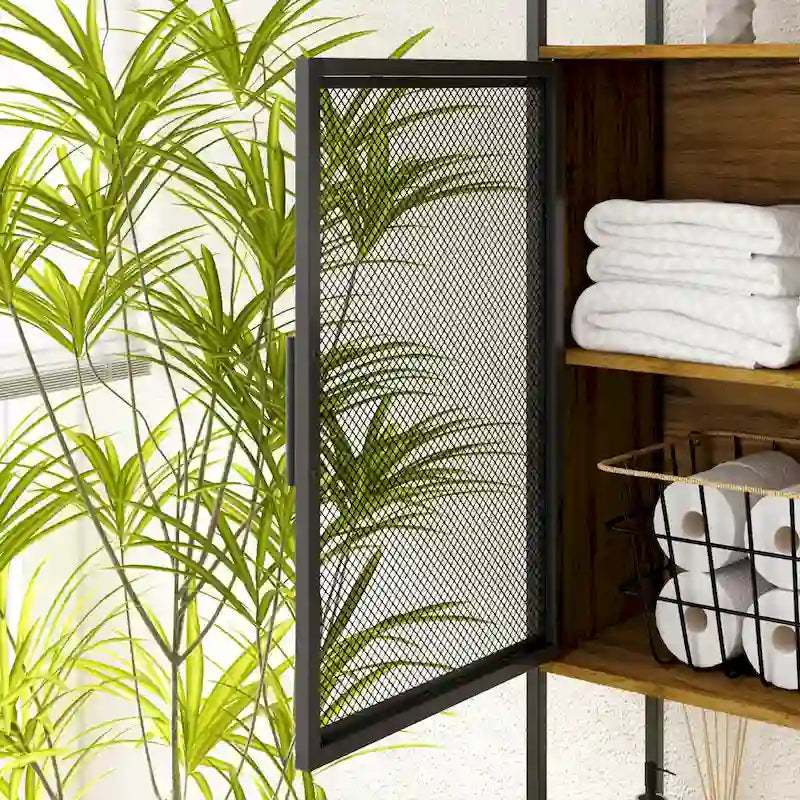 Above Toilet Storage Rack Metal Frame Bathroom Stand Space Saver Shelf