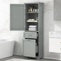 Storage Cabinet with Drawers and Adjustable Shelf
