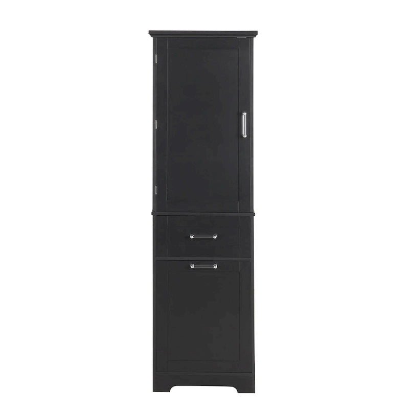 Storage Cabinet with Drawers and Adjustable Shelf