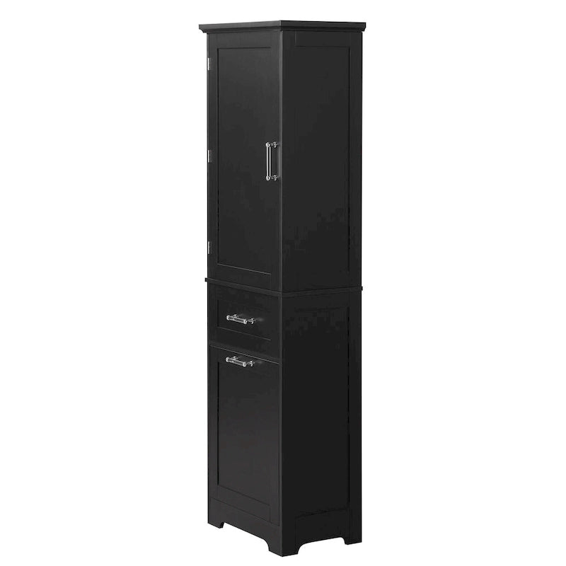 Storage Cabinet with Drawers and Adjustable Shelf