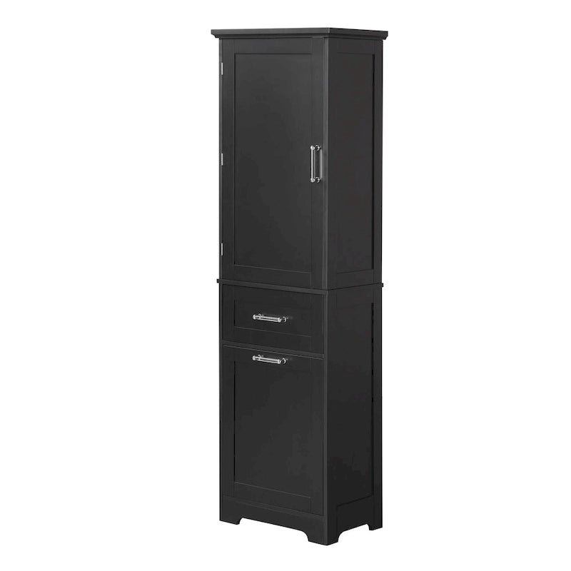 Storage Cabinet with Drawers and Adjustable Shelf