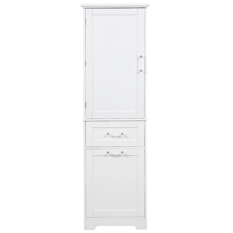 Storage Cabinet with Drawers and Adjustable Shelf