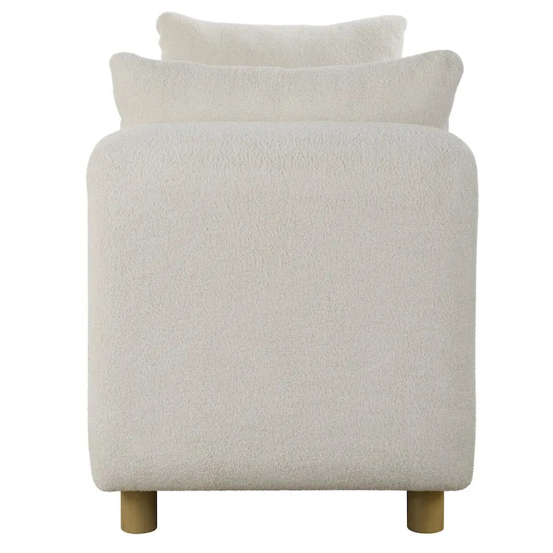 Uttermost Repose Oversized Ivory Bench - 28.5 H X 90.5 W X 26 D