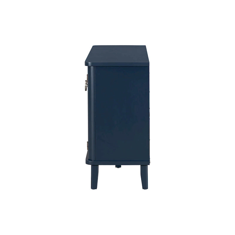 Simple and Atmospheric Solid Wood Veneer Fraxinus Mandschuric Cabinet