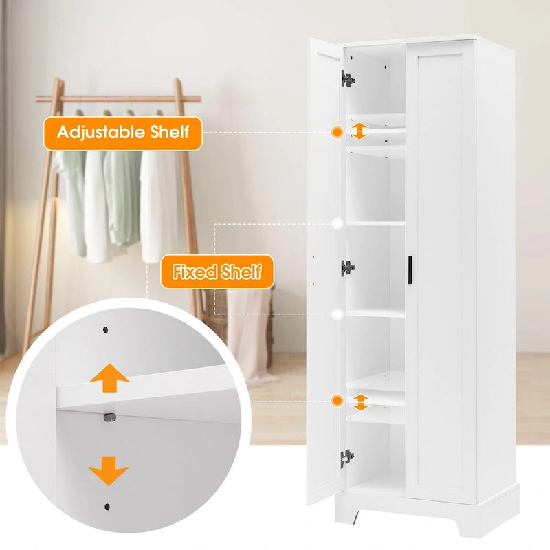 Multi-functional Cabinet with Two Doors for Bathroom,Office