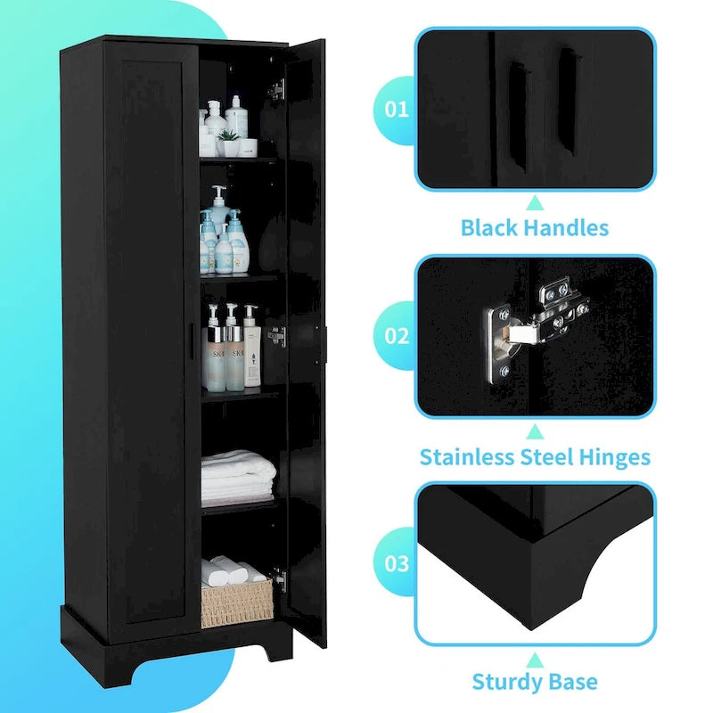 Multi-functional Cabinet with Two Doors for Bathroom,Office