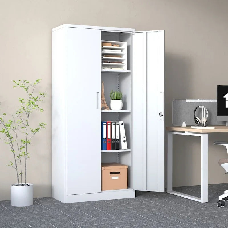 71H Metal Tall Garage Storage File Cabinet
