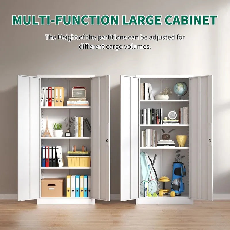 71H Metal Tall Garage Storage File Cabinet