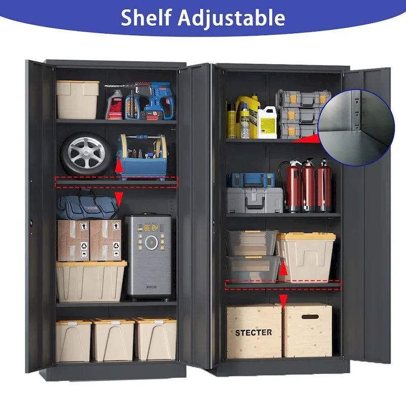 71H Metal Tall Garage Storage File Cabinet